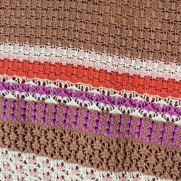 Heartloom Striped Crotchet Kenzie Tank in Ecru Size XS NWT - Picture 8 of 10